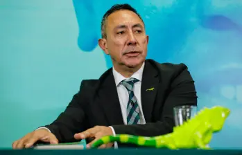 Ricardo Roa, presidente de Ecopetrol, explicó detalles del convenio suscrito para avanzar en transición energética. FOTO: cOLPRENSA