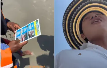 El colombocoreano Jeong Hung Lee López se hizo pasar por extranjero para mostrar las estafas en Cartagena. FOTOS: Capturas de video 