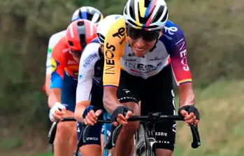 El ciclista cundinamarqués Egan Bernal, de 28 años, es la carta fuerte de Colombia para el Mundial de Ciclismo de Ruta que se correrá en Ruanda el domingo. FOTO: Getty