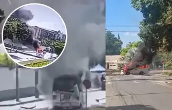 Aunque las heridas no son de gravedad, el rastro de dolor y el miedo se extienden entre los vecinos del Cantón Militar Pichincha en Cali, Valle del Cauca. FOTO: Captura de video de redes sociales