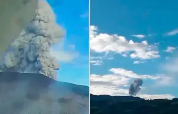 El volcán Puracé redujo su actividad y bajó a alerta amarilla tras casi dos meses en nivel naranja. FOTO: Servicio Geológico Colombiano (SGC)
