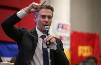 Daniel Quintero en un discurso en la Convención Nacional del Pacto Histórico. FOTO: Colprensa