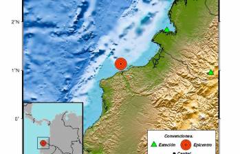 El sismo tuvo como epicentro las costas de Ecuador. FOTO: Tomada de X @sgcol