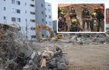 Sin una sola persona pendiente por localizar bajo los escombros, concluyó la misión humanitaria de las Fuerzas de Defensa de Israel en Cali. FOTO: Alcaldía de Cali y redes sociales @CapitanKaplan