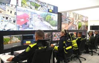 Esta es la Central de Monitoreo de Itagüí donde desde ahora se apoyará también la búsqueda de desaparecidos. FOTO: Cortesía