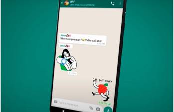 WhatsApp nuevas opciones para los stickers. FOTO Europa Press