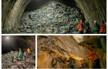 La extracción de material para la excavación de este túnel superó los 1,7 millones de metros cúbicos de roca. FOTO: CAMILO SUÁREZ