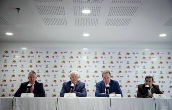 Ramón Jesurún y Álvaro González Alzate de la Federación Colombiana de Fútbol, investigados por boletería para el Mundial de Rusia 2018. FOTO COLPRENSA 