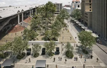 Así quedaría el Parque de Berrío tras finalización de las obras para su transformación. FOTO: Cortesía