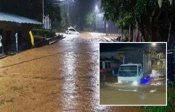 Las inundaciones que afectaron varios sectores de El Bagre en el Bajo Cauca. FOTO: imagen tomada de redes.