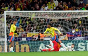 Yáser Asprilla anotó el tercer gol de Colombia ante Rumania. FOTO: GETTY