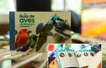 Adelante: uno de los registros de la guía. Atrás, el libro que fue lanzado en Rionegro. FOTO: Cortesía.