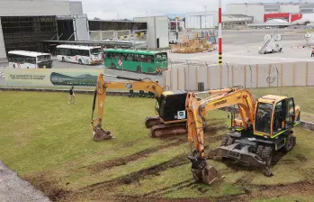 Aspecto del sitio en donde estará ubicada una nueva sala de reclamo de equipaje. FOTO: Manuel Saldarriaga