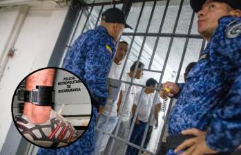 Desde el Inpec se informa que “los brazaletes siempre han emitido señal y se comunican bien con la plataforma”. Foto: Colprensa/EL COLOMBIANO