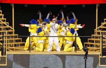 J Balvin durante su presentación en el Mundial de Clubes en Estados Unidos. FOTO: GETTY