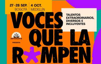 El 4 de octubre será el festival Voces que la Rompen en Medellín. FOTO Cortesía 