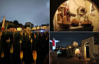De noche el espacio se ilumina de una manera especial para el disfrute de los visitantes. FOTOS: Cortesía Jardín Silletero
