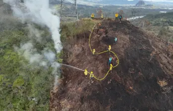 La entidad recordó que durante esta época cualquier quema, por pequeña que parezca, puede salirse de control debido a las condiciones secas que predominan en la región. FOTO Cornare. 