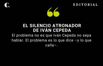 El silencio atronador de Iván Cepeda