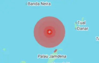 Temblor en Indonesia de este lunes 14 de julio fue de magnitud 6.7. FOTO: Captura de pantalla 
