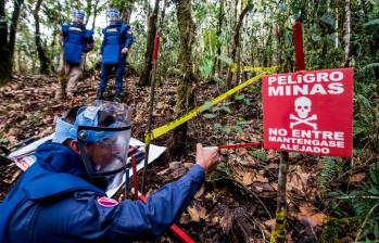 El 78% del territorio nacional está libre de sospechas de minas antipersonal. FOTO JULIO CÉSAR HERRERA