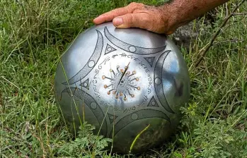 Esta fue la esfera encontrada. FOTO: Cortesía.