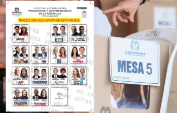 Lo único que cambió es que el espacio de Clara López quedó vacío luego de que se retirara de la contienda para apoyar a Cepeda. FOTOS: REGISTRADURÍA.