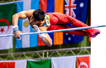 Ángel Barajas saldrá este fin de semana por más medallas en la Copa Mundo de gimnasia artística. FOTO GETTY