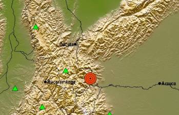 El sismo ocurrió precisamente a las 5:02 de la madrugada y tuvo como epicentro el municipio de Toledo, Norte de Santander. FOTO: Twitter @sgcol