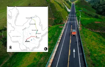 El tramo Vegachí-Remedios empalmará con la concesión Autopistas del Nordeste (Remedios-Zaragoza-Caucasia), cuyas obras ya terminaron desde mediados de 2024. FOTO MANUEL SALDARRIAGA