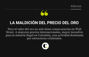 La maldición del precio del oro