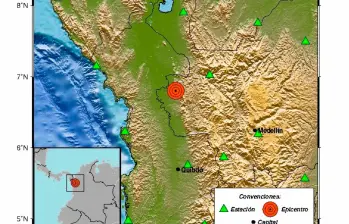 El sismo de este viernes se sintió con fuerza en tres municipios. FOTO: Tomada de X @sgcol