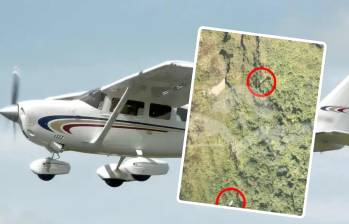 Las labores de búsqueda de la aeronave continúan en una zona montañosa de Chocó y Risaralda. Foto: Adrian Pingstone / @FuerzaAereaCol