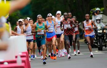 Los atletas colombianos compitieron en la maratón en la tarde de este sábado festivo. FOTOS Cortesía Comité Olímpico Colombiano