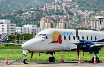 Avion de Sastena desapareció. FOTO: Searca/Satena Beechcraft 1900D - Foto: X @copter_colombia