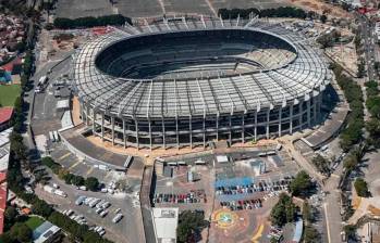 El estadio Azteca de México es intervenido desde hace varios meses para cumplir las exigencias de la Fifa para la Copa del Mundo. Foto: Getty 