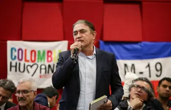 Gustavo Bolívar en la Convención Nacional del Pacto Histórico. FOTO: COLPRENSA