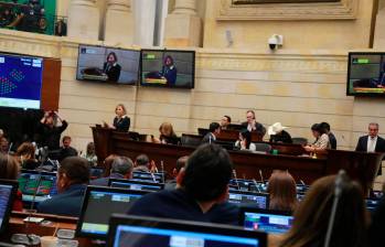 Durante la sesión se escucharon a los tres togados que buscan mayorías para llegar a la alta corte. FOTO: SENADO