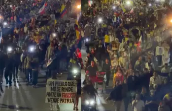 Las protestas tras conocerse los resultados de la segunda vuelta presidencial provocaron disturbios en varias localidades de Bogotá y afectaron la movilidad de más de 183.000 usuarios de TransMilenio. FOTO: @DonIzquierdo_ vía X.