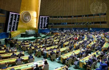 La Asamblea General de las Naciones Unidas. FOTO: COLPRENSA