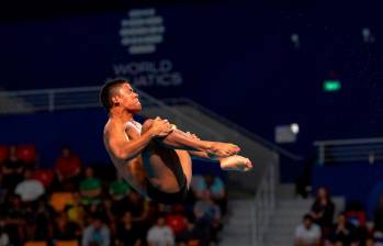 Luis Felipe Uribe, la gran revelación de los saltos ornamentales en Colombia. FOTO CORTESÍA COC