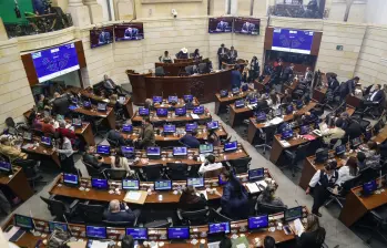 El Congreso de la República de Colombia, durante una sesión ordinaria. FOTO: Colprensa