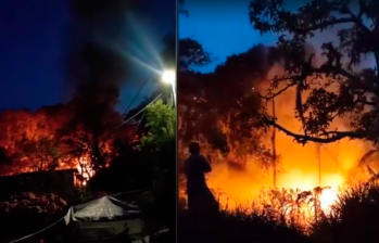 La emergencia fue atendida por el Cuerpo de Bomberos de Itagüí. FOTOS CAPTURA DE PANTALLA