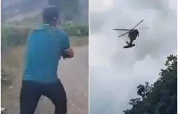 Un saldo de siete militares lesionados y dos presuntos integrantes de disidencias armadas muertos deja hasta el momento una intensa operación del Ejército Nacional en la vereda Juntas, corregimiento de Huisitó. FOTO: Tomada de captura de video de redes sociales