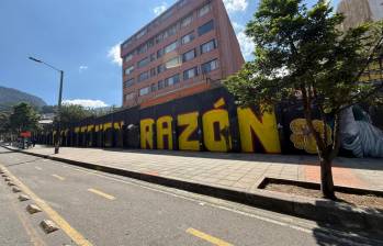 Así quedó el mural vandalizado en la calle 45 con carrera 7° de Bogotá. FOTO: imagen tomada de redes.