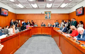 Si bien la Comisión Séptima está conformada por 14 senadores, solo siete acudieron a la sesión de este martes. FOTO: MINSALUD-REFERENCIA