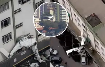 Un avión ligero se estrelló contra un edificio en Brasil. Esto es lo que se sabe. FOTOS: Capturas de video 