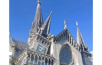 Catedral de Manizales tras el sismo. Foto: Redes sociales.