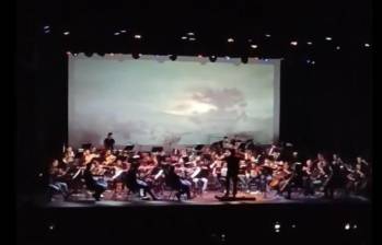 En el concierto se interpretaron bandas sonoras de películas como Jurassic Park, Volver al Futuro, Star Wars, entre otras. FOTO: imagen tomada de la red social X