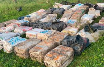 Imagen de referencia de un cargamento de cocaína decomisado. FOTO: COLPRENSA
